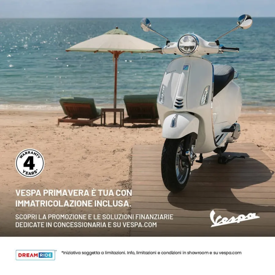 Vespa Primavera tua chiavi in mano con rate da 89€ al mese (TAN 5,99%, TAEG 9,11%) 