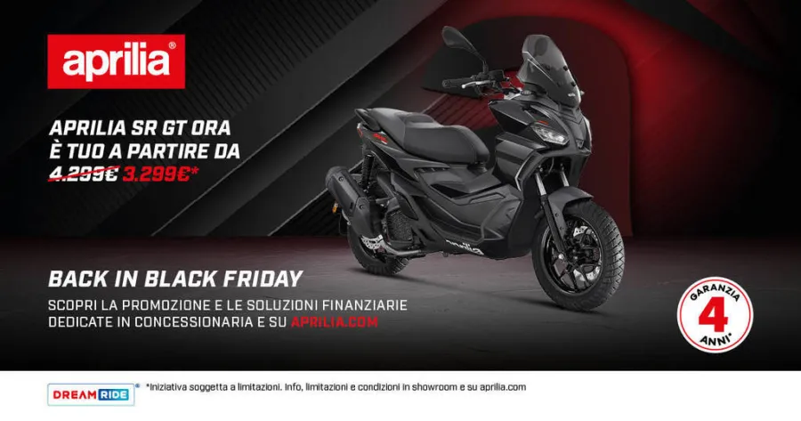 SR GT TUO A PARTIRE DA 3.299€ CON ANTICIPO ZERO (TAN 1,99%, TAEG 13,60%). 